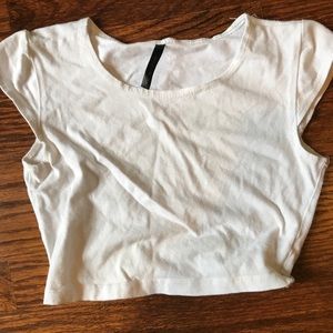 White crop top